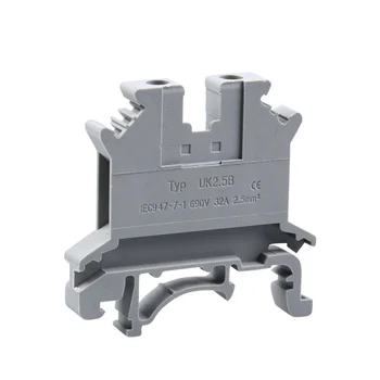100pcs Wire Terminal Pure copper pieces of guide rail type UK2.5B UK-2.5B UK voltage terminal row 2.5MM Wire Cable Terminal
100pcs Wire Terminal Pure copper pieces of guide rail type UK2.5B UK-2.5B UK voltage terminal row 2.5MM Wire Cable Terminal