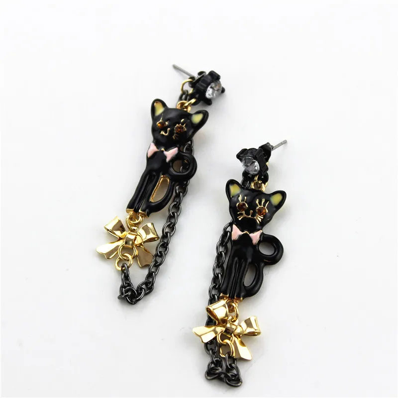 Fashion stud earrings 2014 New fashion and pure and fresh and elegant black cat tassel earrings 140813 women's contracted
Fashion stud earrings 2014 New fashion and pure and fresh and elegant black cat tassel earrings 140813 women's contracted
