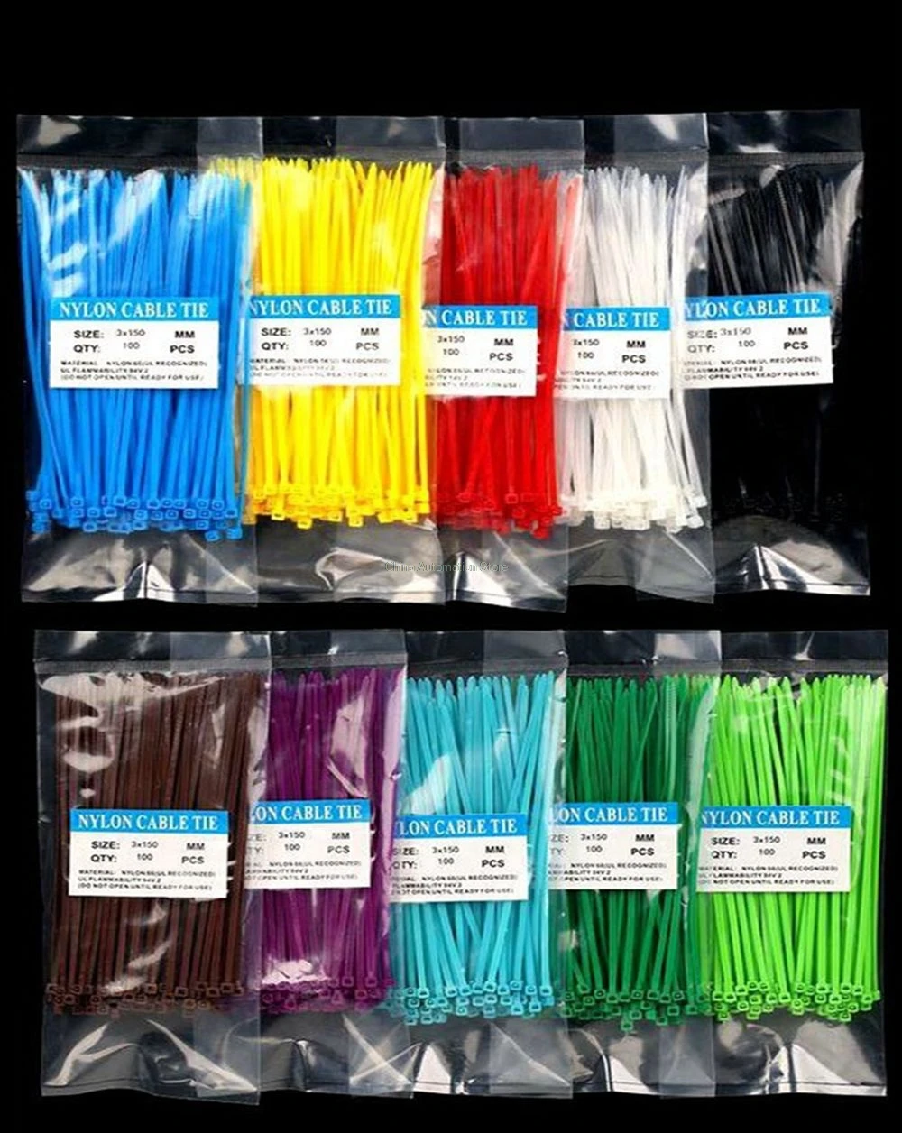 cable tie 3*150 multicolor plastic seal colorful nylon tie wire rohs high quality UL approved 100pcs
cable tie 3*150 multicolor plastic seal colorful nylon tie wire rohs high quality UL approved 100pcs