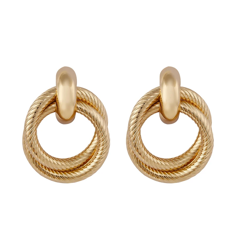 AENSOA Unique Design Metal Knotted Gold Color Big Stud Earrings For Women Fashion Personalized Twisted Earrings Fashion Jewelry
AENSOA Unique Design Metal Knotted Gold Color Big Stud Earrings For Women Fashion Personalized Twisted Earrings Fashion Jewelry