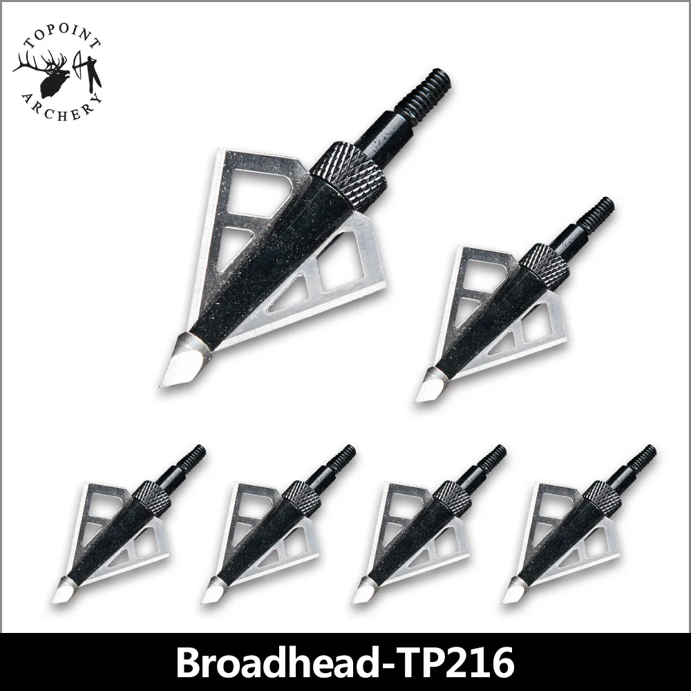 Topoint Archery,6PCS Broadheads,Stainless Steel Hunting Arrowheads Points Broadhead 100 Grain Archery Compound Bow Arrow
Topoint Archery,6PCS Broadheads,Stainless Steel Hunting Arrowheads Points Broadhead 100 Grain Archery Compound Bow Arrow