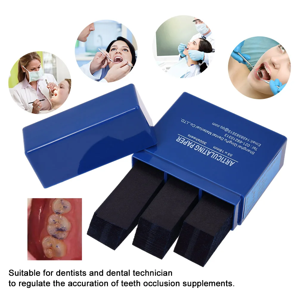 300 Sheet Dental Lab Products Articulating Paper Strip Dental Material Articulating Paper Oral Teeth Whitening Tool 55*18mm
300 Sheet Dental Lab Products Articulating Paper Strip Dental Material Articulating Paper Oral Teeth Whitening Tool 55*18mm