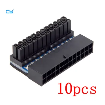 10pcs ATX 24Pin Female to 24pin Male 90 Degree Power Adapter card Mainboard Motherboard for Desktops PC Supply adapter cable 
10pcs ATX 24Pin Female to 24pin Male 90 Degree Power Adapter card Mainboard Motherboard for Desktops PC Supply adapter cable