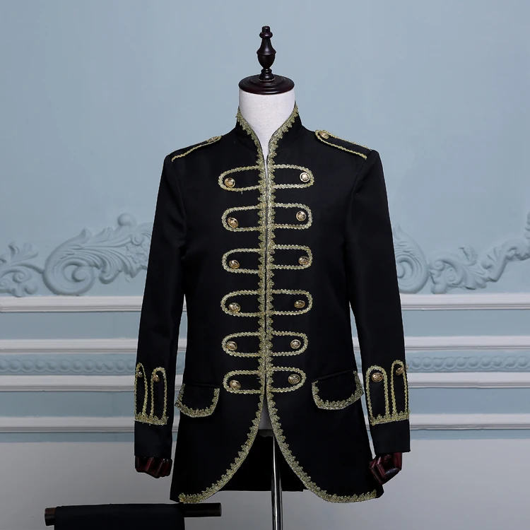 Blue/Black/White 18th Century Hamilton Outfit Jacket Baroque Royal Gentleman's Suit Colonial Military Patriot Uniform
Blue/Black/White 18th Century Hamilton Outfit Jacket Baroque Royal Gentleman's Suit Colonial Military Patriot Uniform