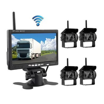 7" Rear View Monitor with Wireless Backup Cameras IR Night Vision Waterproof for RV Truck Bus Parking Assistance System
7" Rear View Monitor with Wireless Backup Cameras IR Night Vision Waterproof for RV Truck Bus Parking Assistance System