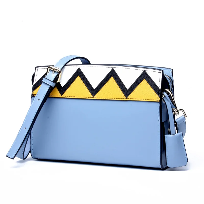 2019 European and American style Genuine Leather Bag Geometric Color Matching Wave Pattern Shoulder Diagonal Women Casual Tote
2019 European and American style Genuine Leather Bag Geometric Color Matching Wave Pattern Shoulder Diagonal Women Casual Tote