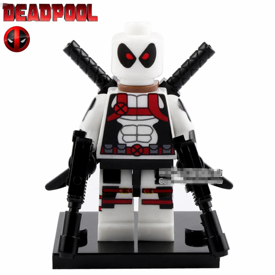 Single Sale white Deadpool Wade T. Wilson SUPER HEROES THE AVENGERS Assemble Minifig Model DIY Building Blocks Kids Toy Gift
Single Sale white Deadpool Wade T. Wilson SUPER HEROES THE AVENGERS Assemble Minifig Model DIY Building Blocks Kids Toy Gift