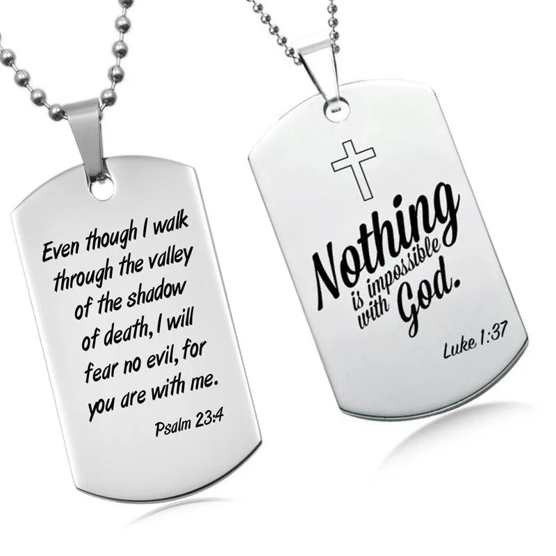 Personalized Stainless Steel Dogtag Necklaces Men Pendant Engrave Dad Mum ID Tag Customized Logo Inspiration Jewelry
Personalized Stainless Steel Dogtag Necklaces Men Pendant Engrave Dad Mum ID Tag Customized Logo Inspiration Jewelry