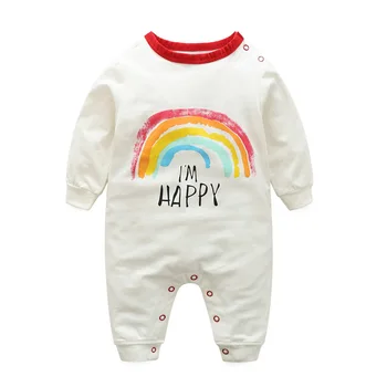 Cotton Newborn Baby Rompers Cartoon Rainbow Pattern Long Sleeve Baby Romper Baby Boys Girls Costume Newborn Baby Boys Clothing
Cotton Newborn Baby Rompers Cartoon Rainbow Pattern Long Sleeve Baby Romper Baby Boys Girls Costume Newborn Baby Boys Clothing