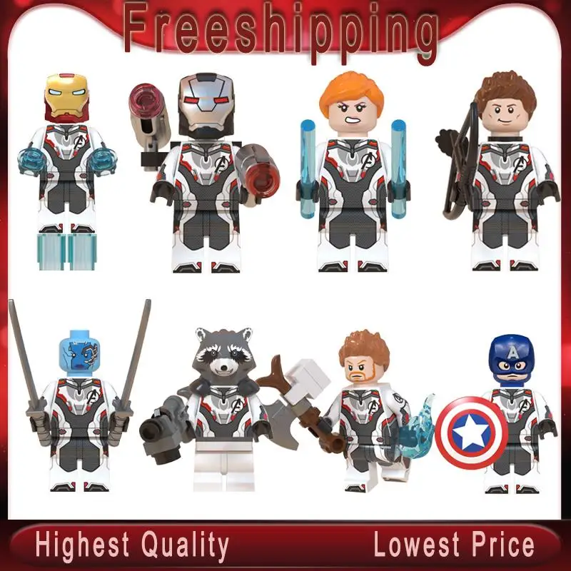 Avengers 4 Endgame Infinity War Hawkeye Thor Raccoon War Machine Black Widow Nebula Ant Man Legoe Minifigured Blocks Toys WM6054
Avengers 4 Endgame Infinity War Hawkeye Thor Raccoon War Machine Black Widow Nebula Ant Man Legoe Minifigured Blocks Toys WM6054