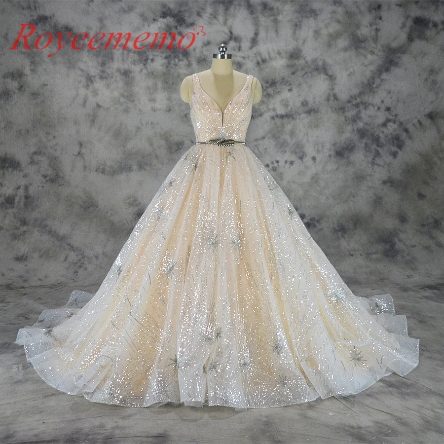 Фото Свадебное платье с блестками кружевное по заводской цене | Свадьбы и торжества