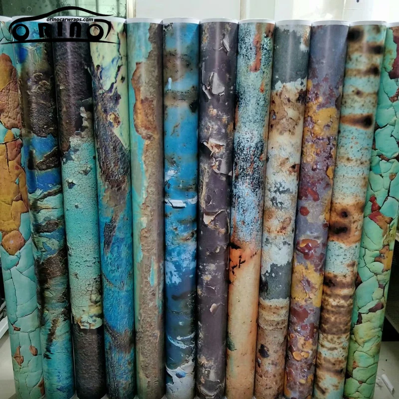 Rusty Camouflage Vinyl Film Wrap