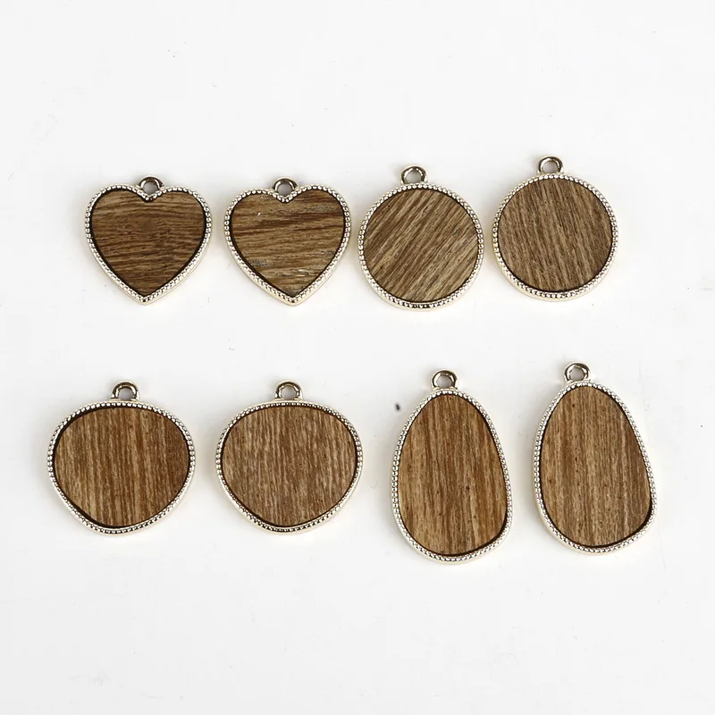 2Pcs/Lot Solid wood mosaic brown heart round random type gold plated alloy charms jewelry findings for earring making supplies
2Pcs/Lot Solid wood mosaic brown heart round random type gold plated alloy charms jewelry findings for earring making supplies