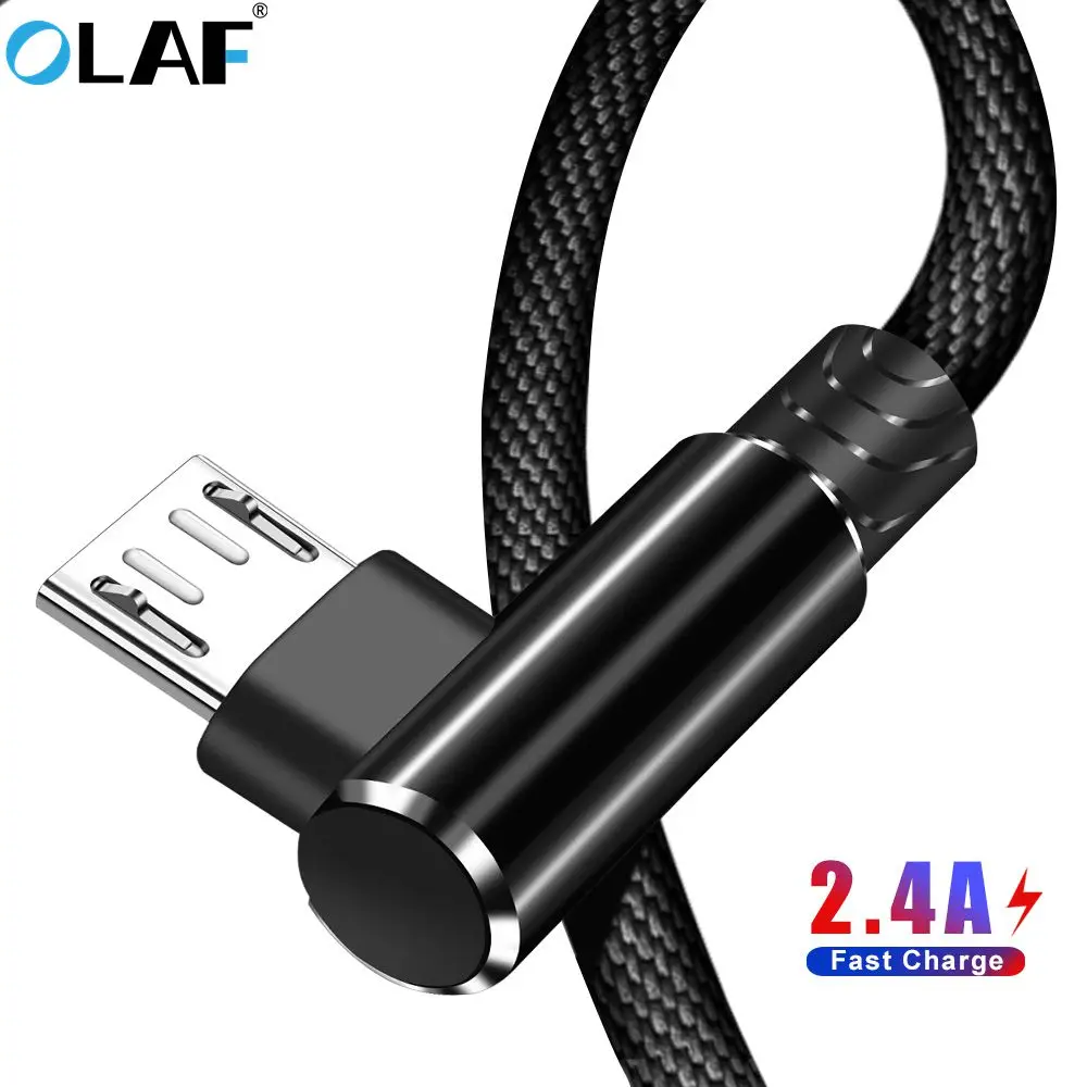 OLAF 2.4A Micro USB Cable 3m 2m 90 Degree Fast Charging USB Data Cable For Samsung Xiaomi Redmi Note 4x 5 LG Mobile Phone Cables
OLAF 2.4A Micro USB Cable 3m 2m 90 Degree Fast Charging USB Data Cable For Samsung Xiaomi Redmi Note 4x 5 LG Mobile Phone Cables