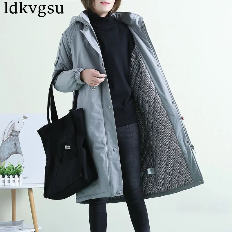 2019 New Winter Windbreaker Outerwear Female casual Hooded Parkas Coats Women's Autumn Winter Jackets Plus Size Clothing V176
2019 New Winter Windbreaker Outerwear Female casual Hooded Parkas Coats Women's Autumn Winter Jackets Plus Size Clothing V176