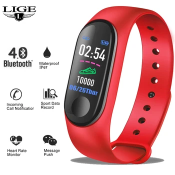 LIGE 2019 New Smart Watch Women Men Pedometer Fitness Tracker Smart Bracelet Heart Rate Blood Pressure Monitor Sport Smart Band
LIGE 2019 New Smart Watch Women Men Pedometer Fitness Tracker Smart Bracelet Heart Rate Blood Pressure Monitor Sport Smart Band