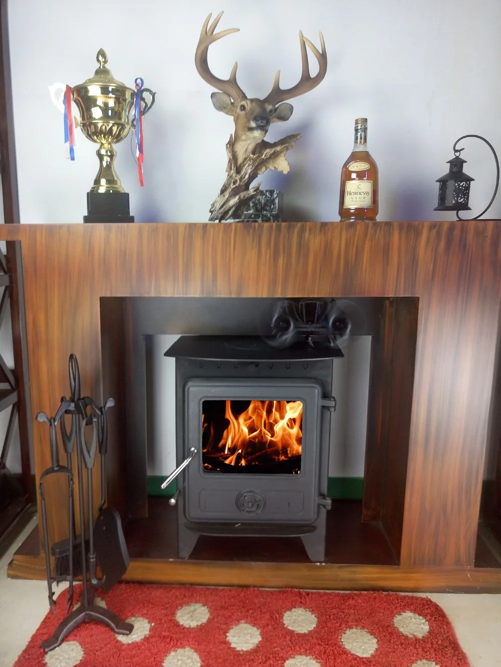 12 5cm Height 6 Blades Heat Powered Stove Fan For Wood Log Burner
