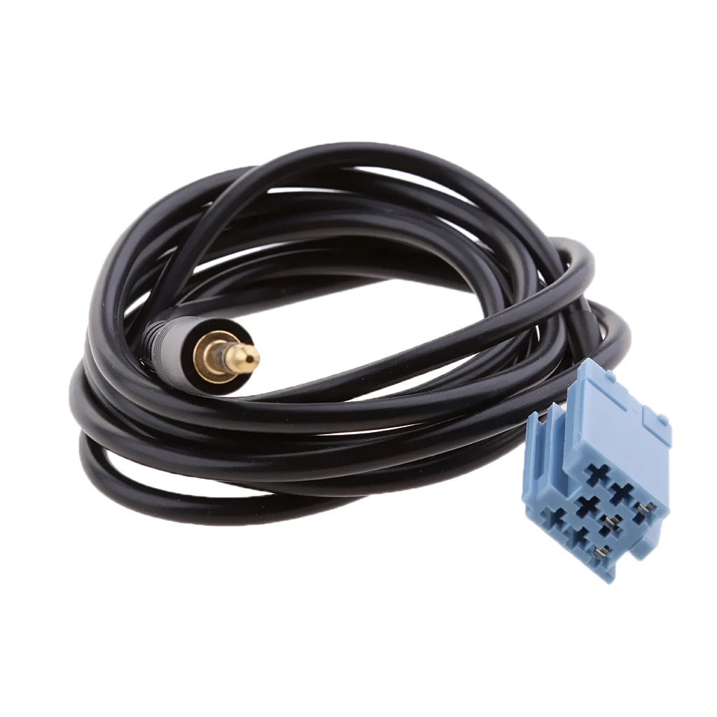 Car 3.5mm Male Audio Music AUX-In Cable Adapter For VW Becker Blaupunkt