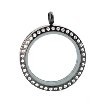 30mm round black magnet crystal 316 stainless steel Memory living glass locket ,glass locket floating charms for Women
30mm round black magnet crystal 316 stainless steel Memory living glass locket ,glass locket floating charms for Women