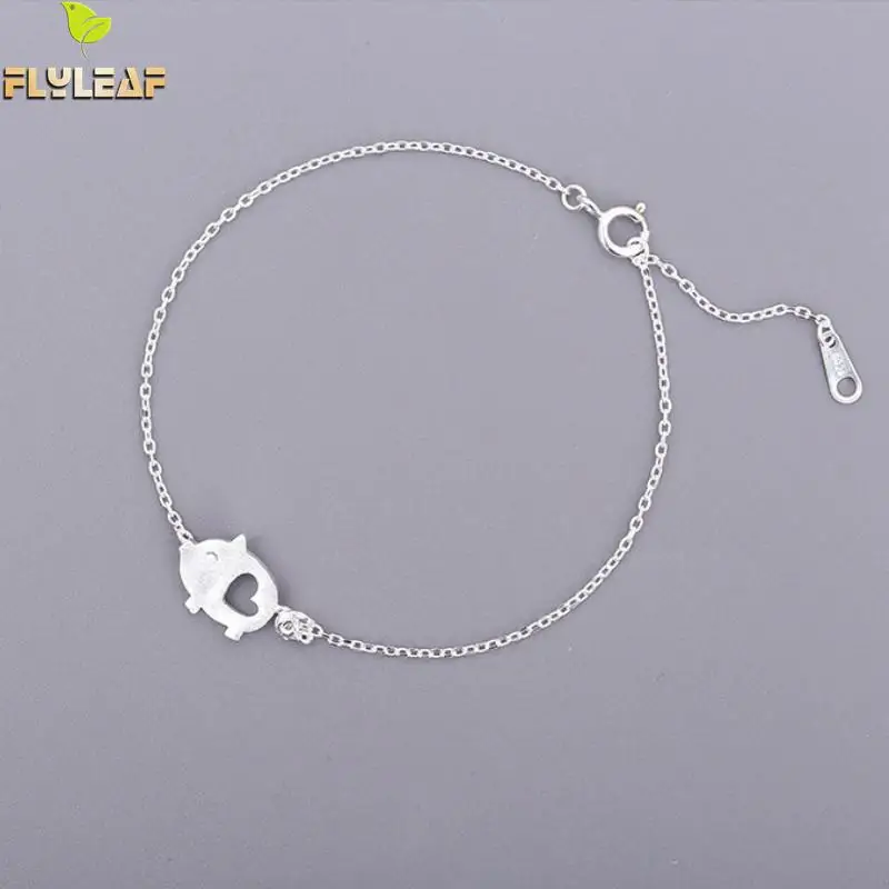 100% 925 Sterling Silver Cute Heart Pig Charm Bracelets For Women Flyleaf Prevent Allergy Lady Jewelry Pulseira Feminina
100% 925 Sterling Silver Cute Heart Pig Charm Bracelets For Women Flyleaf Prevent Allergy Lady Jewelry Pulseira Feminina