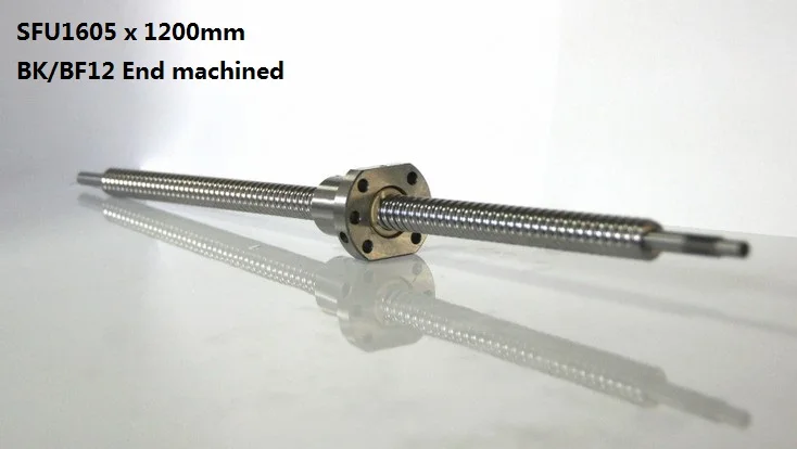 1pcs RM1605 x 1200mm long ball screw guide way with end machined+ 1pcs SFU1605 single ball nut for cnc router
1pcs RM1605 x 1200mm long ball screw guide way with end machined+ 1pcs SFU1605 single ball nut for cnc router