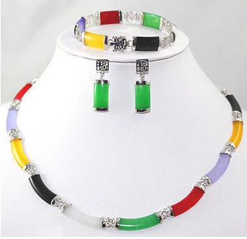 pretty Fine Multi-Coloured bracelet earring Necklace Silvered set AAA style>new jewelry Quartz Crystal Women Wedding
pretty Fine Multi-Coloured bracelet earring Necklace Silvered set AAA style>new jewelry Quartz Crystal Women Wedding