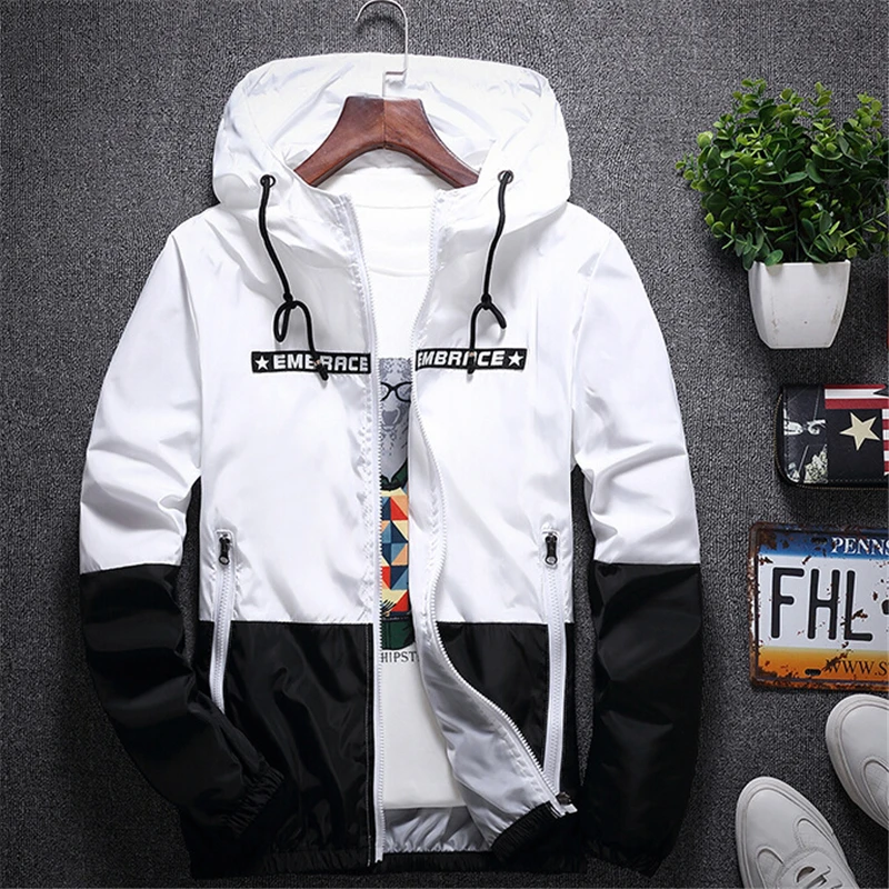 2020 Spring Autumn Bomber Men Thin Jacket With Hooded Casual Patchwork Slim Fit Yong Men Boy Coat Student Windbreaker Jacket 4XL
2020 Spring Autumn Bomber Men Thin Jacket With Hooded Casual Patchwork Slim Fit Yong Men Boy Coat Student Windbreaker Jacket 4XL
