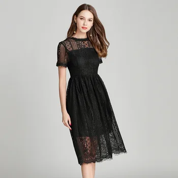 Summer 2019 Hollow Out Short Lace Large size Dress Sexy Women New Style Print O Neck Night Club Body con Party Dresses Wholesale
Summer 2019 Hollow Out Short Lace Large size Dress Sexy Women New Style Print O Neck Night Club Body con Party Dresses Wholesale