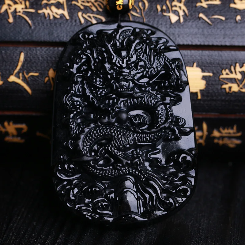 Drop Shipping Unique Natural Black Obsidian Carving Dragon Lucky Amulet Pendant Necklace For Women Men Pendants Jade Jewelry
Drop Shipping Unique Natural Black Obsidian Carving Dragon Lucky Amulet Pendant Necklace For Women Men Pendants Jade Jewelry