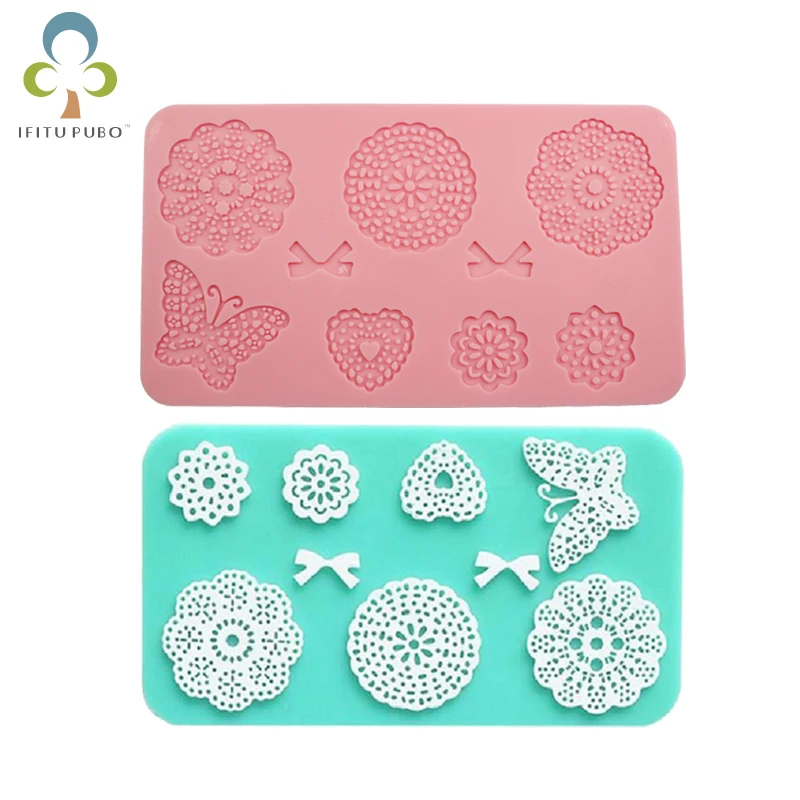 Silicone Mold Cake Mold Lace Mat Fondant Cake Decorating Tools Wedding Flower Butterfly Heart Bow Embossing Mould Bakery GYH
Silicone Mold Cake Mold Lace Mat Fondant Cake Decorating Tools Wedding Flower Butterfly Heart Bow Embossing Mould Bakery GYH