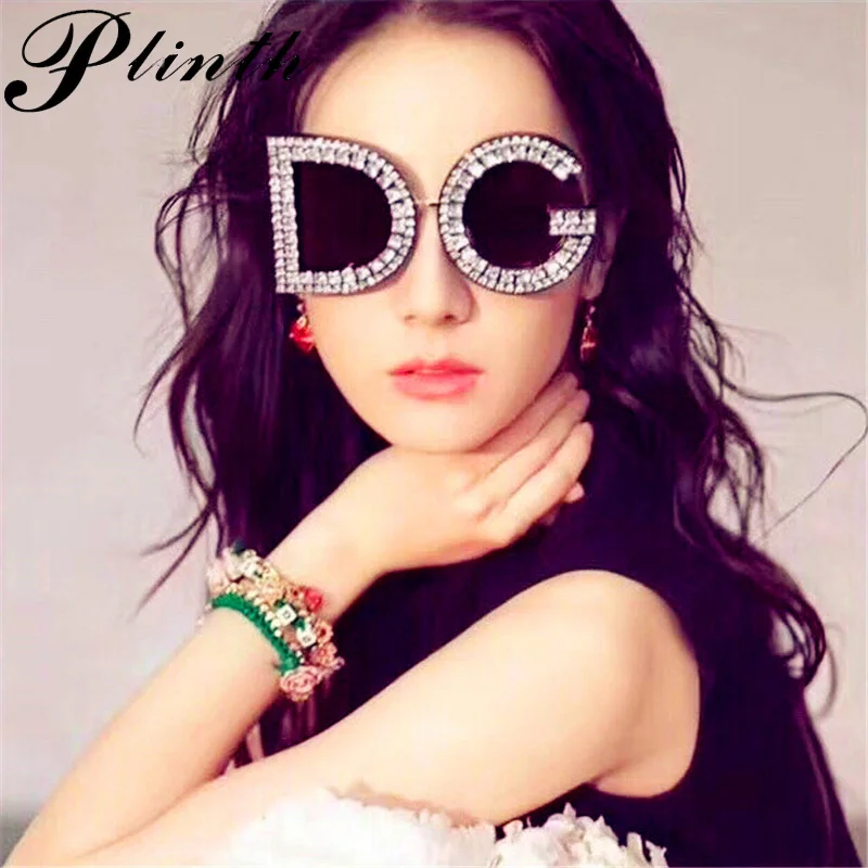 PLINTH Luxury Rhinestone DG Sunglasses Women Brand Designer 2019 Shades For Women Oversized Unique Sunglasses Famous Designer
PLINTH Luxury Rhinestone DG Sunglasses Women Brand Designer 2019 Shades For Women Oversized Unique Sunglasses Famous Designer