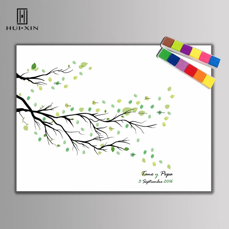 Creative Beautiful Wedding Tree Painitngs Free Name Date Personalized Customize Fingerprint DIY For Birthday Party Decoraton
Creative Beautiful Wedding Tree Painitngs Free Name Date Personalized Customize Fingerprint DIY For Birthday Party Decoraton