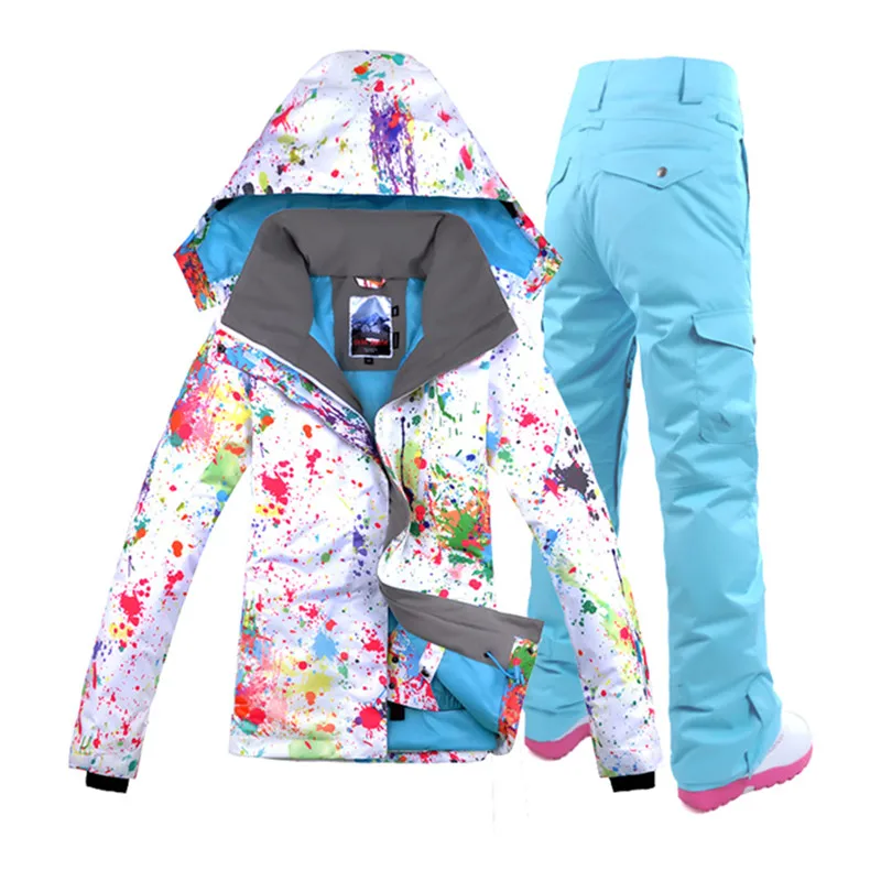 GS colorful ski suit women womens ski suits set snowboard jackets snow skiing pants combinai veste ski manteau hiver femme
GS colorful ski suit women womens ski suits set snowboard jackets snow skiing pants combinai veste ski manteau hiver femme