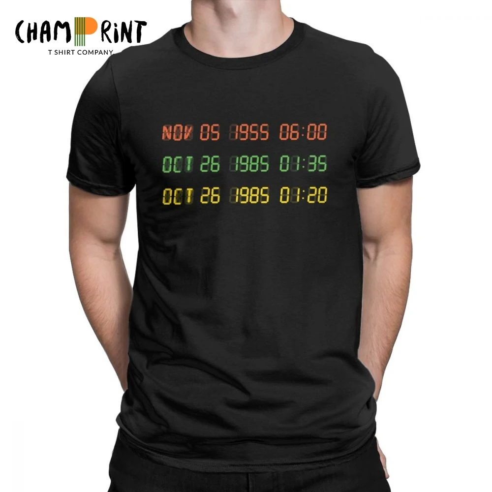 Time Circuits T-Shirts Men Back To The Future Short Sleeve Creative Tee Shirt Round Neck Cotton Tops Adult T Shirt Plus Size
Time Circuits T-Shirts Men Back To The Future Short Sleeve Creative Tee Shirt Round Neck Cotton Tops Adult T Shirt Plus Size