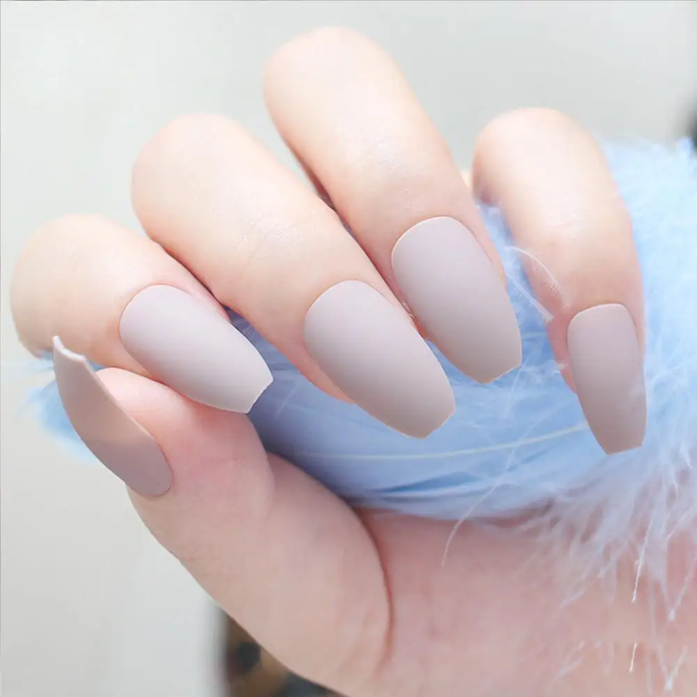 24Pcs Coffin False Nails Tip Art Decoration Full Cover Matte Fingernail Sticker False Nails
24Pcs Coffin False Nails Tip Art Decoration Full Cover Matte Fingernail Sticker False Nails