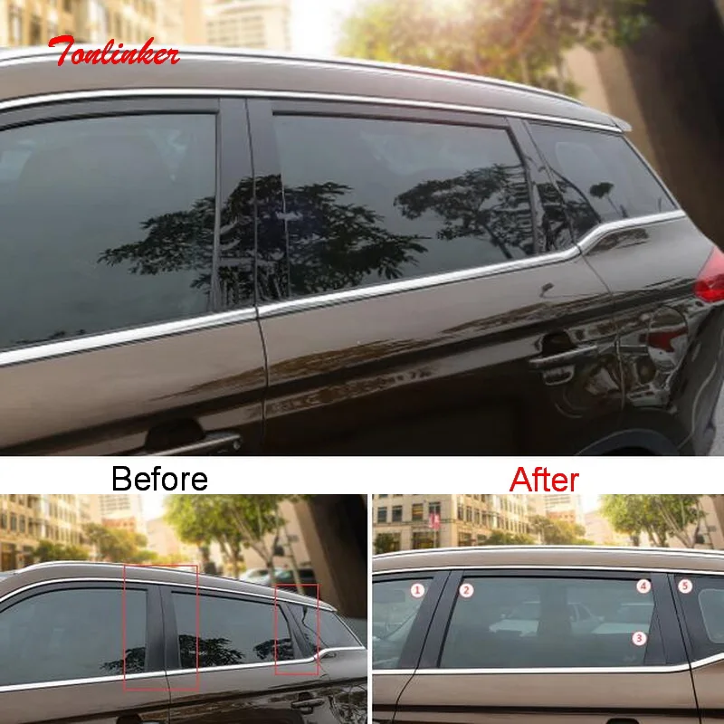 Tonlinker Exterior Car Windows Column beside Cover Sticker For Geely Atlas 2016-18 Car styling 10 pcs ABS Plastic Cover Stickers
Tonlinker Exterior Car Windows Column beside Cover Sticker For Geely Atlas 2016-18 Car styling 10 pcs ABS Plastic Cover Stickers