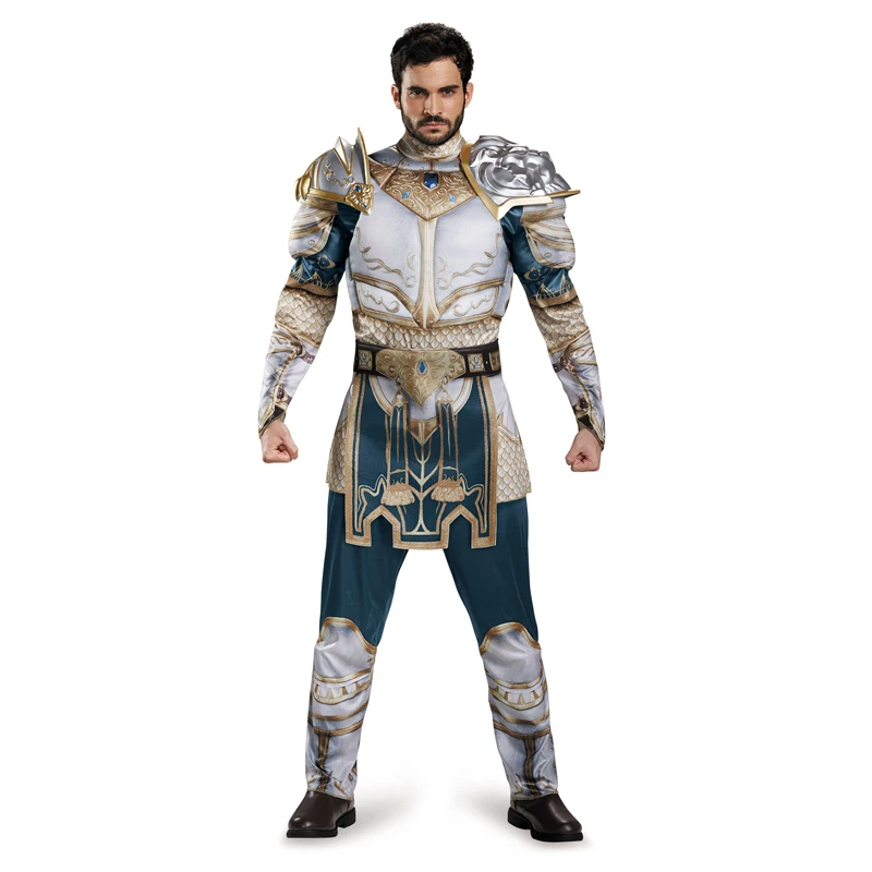 New Adult Men WOW Movie Character Cosplay Stormwind Kingdom King Llane Muscle Costume
New Adult Men WOW Movie Character Cosplay Stormwind Kingdom King Llane Muscle Costume