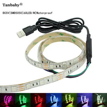 Tanbaby Waterproof USB connect DC5V LED 5050 Strip Light Home Theater TV BackLight Kit RGB for Monitor Screen Background
Tanbaby Waterproof USB connect DC5V LED 5050 Strip Light Home Theater TV BackLight Kit RGB for Monitor Screen Background