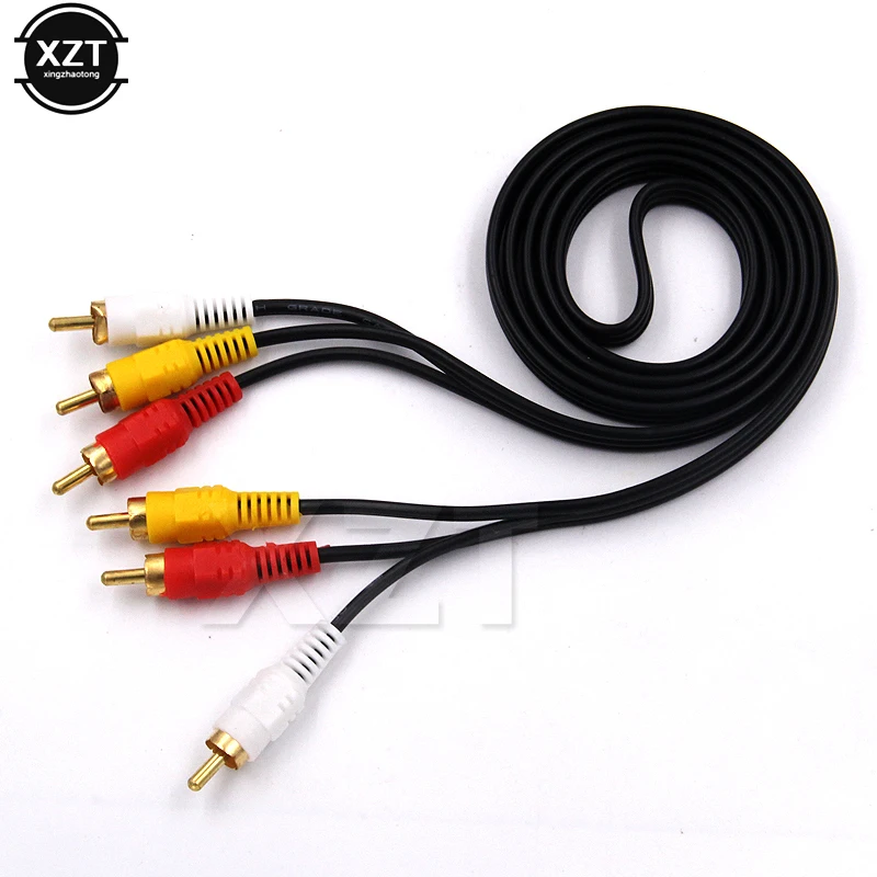 Newest 1.5M 3M 5M 10M 15M Gold Plated 3 RCA Composite Male to Male Audio/Video AV Cable For Hi-Fi Video DVD CD Player
Newest 1.5M 3M 5M 10M 15M Gold Plated 3 RCA Composite Male to Male Audio/Video AV Cable For Hi-Fi Video DVD CD Player