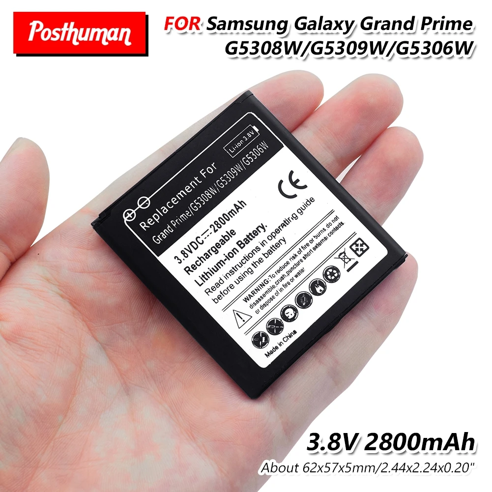 Lithium Phone 2800mAh Battery For Samsung Galaxy Grand Prime G5306W G530H J3 G5308W G5309W J3109 J5 J5008 J5009 J500F Batteries
Lithium Phone 2800mAh Battery For Samsung Galaxy Grand Prime G5306W G530H J3 G5308W G5309W J3109 J5 J5008 J5009 J500F Batteries