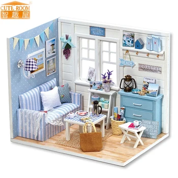 Furniture DIY Doll House Wodden Miniatura Doll Houses Furniture Kit Puzzle Handmade Dollhouse Toys For Children girl gift H016
Furniture DIY Doll House Wodden Miniatura Doll Houses Furniture Kit Puzzle Handmade Dollhouse Toys For Children girl gift H016