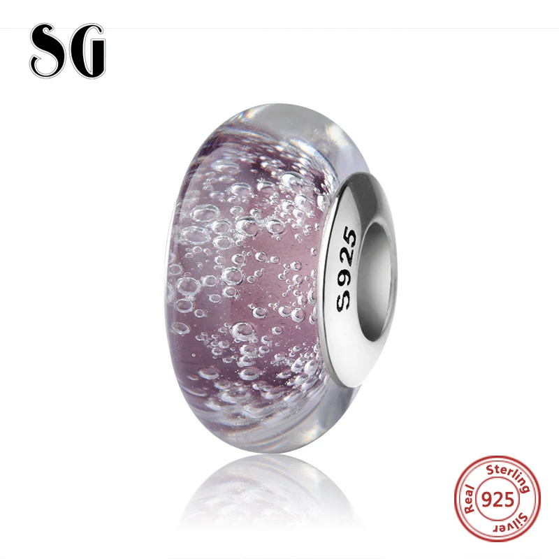 SG silver 925 sparkling Murano glass beads purple color charms with water droplets fit authentic European bracelets jewelry gift
SG silver 925 sparkling Murano glass beads purple color charms with water droplets fit authentic European bracelets jewelry gift