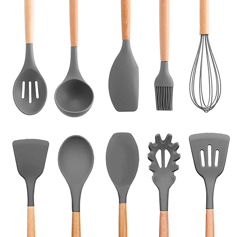 ERMAKOVA Kitchen Cooking Utensils Set Wooden Silicone Kitchen Utensil Tool Kitchen Accessories Gadgets Scraper Ladle Whisk Brush
ERMAKOVA Kitchen Cooking Utensils Set Wooden Silicone Kitchen Utensil Tool Kitchen Accessories Gadgets Scraper Ladle Whisk Brush