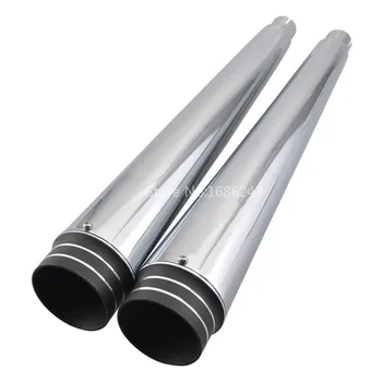 Chrome Pair 4" Megaphone Mufflers Exhaust Pipes Fits For Harley Touring Models Electra Street Glide FLH FLHTK FLHR FLT 95-17
Chrome Pair 4" Megaphone Mufflers Exhaust Pipes Fits For Harley Touring Models Electra Street Glide FLH FLHTK FLHR FLT 95-17