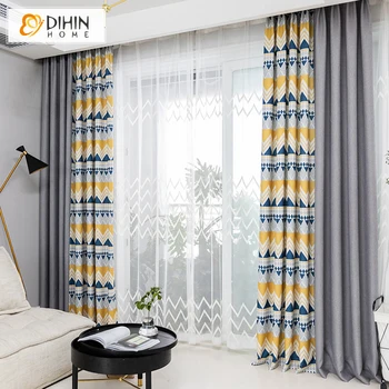 Modern Geometric Pattern Printed Blackout Curtains For Living Spliced Window Treatment 1 Panel
Modern Geometric Pattern Printed Blackout Curtains For Living Spliced Window Treatment 1 Panel