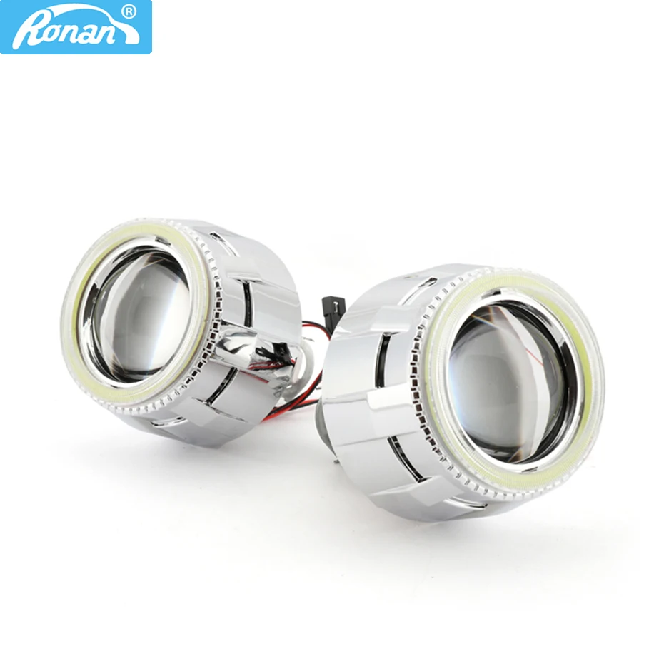 RONAN car styling 2.5 inches Bi xenon HID Headlight Lens Projector 80mm COB Angel Eyes Halo mask H1 For Car Retrofit
RONAN car styling 2.5 inches Bi xenon HID Headlight Lens Projector 80mm COB Angel Eyes Halo mask H1 For Car Retrofit