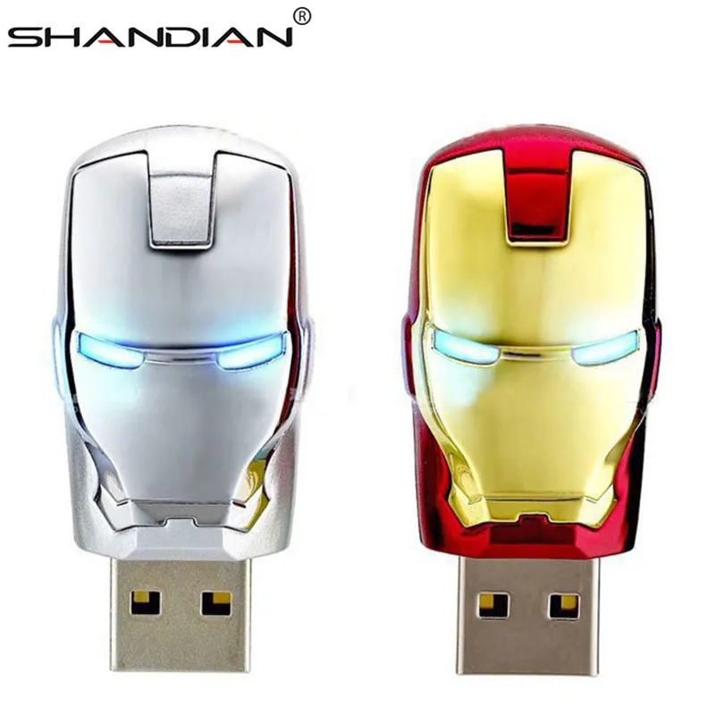 SHANDIAN Fashion Avengers Iron Man LED Flash USB Flash drive Memory stick Pendrive 4gb 16gb 32gb 64g metal pendrive usb creative
SHANDIAN Fashion Avengers Iron Man LED Flash USB Flash drive Memory stick Pendrive 4gb 16gb 32gb 64g metal pendrive usb creative