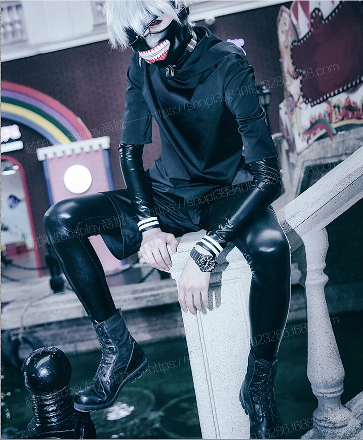 Tokyo ghouls Kaneki Ken Fight Leather Cosplay Costume male female size mask hoodie coat pant set
Tokyo ghouls Kaneki Ken Fight Leather Cosplay Costume male female size mask hoodie coat pant set