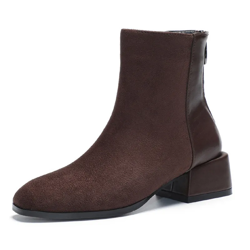 2019 New Flock Ankle Boots Women For Autumn Winter Fashion Pointed Toe heel Zipper Woman Chelsea Boots Plus size 35-43
2019 New Flock Ankle Boots Women For Autumn Winter Fashion Pointed Toe heel Zipper Woman Chelsea Boots Plus size 35-43