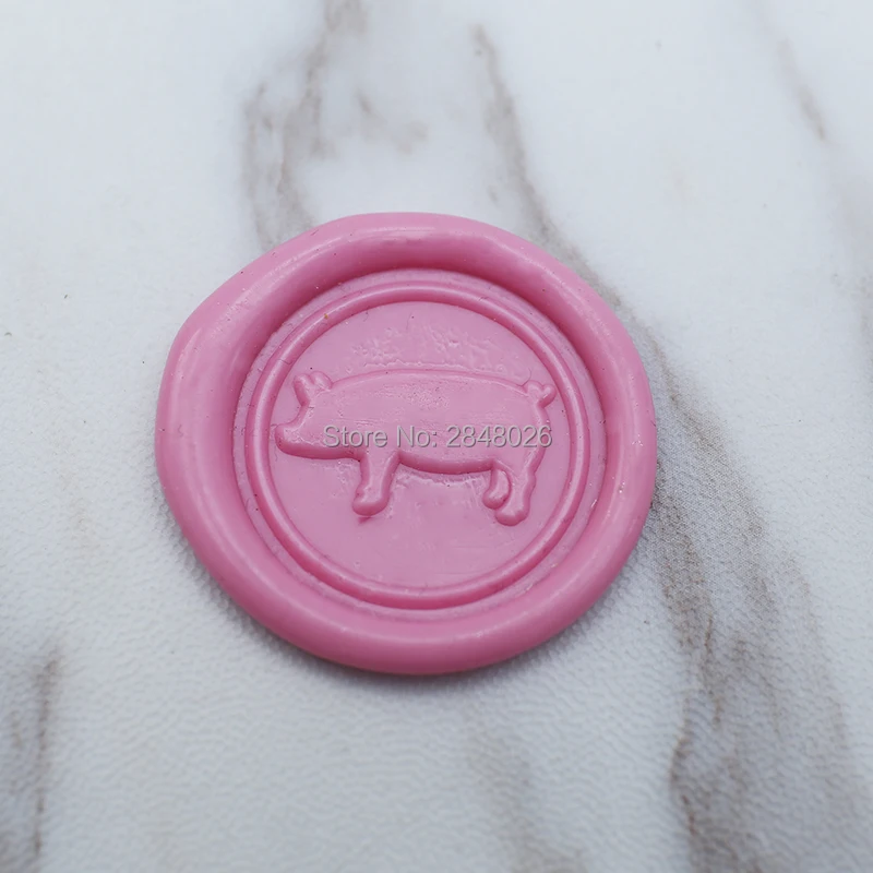 Pig Wax Seal Stamp farm wedding stamp animals seal invitation seals | Дом и сад